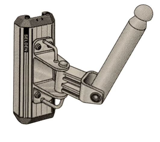 [511-585-04] Kulelagret spinnakerbom vogn med bayonett